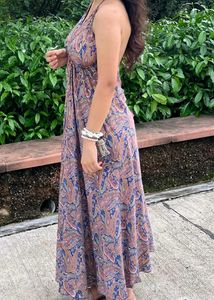 Paisley Halter Maxi Dress