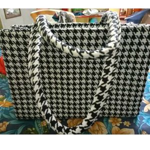 Houndstooth Tote Bag