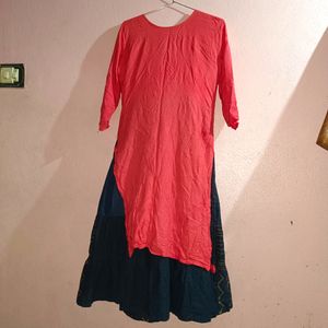 Women&#39;s Embroidery Long Frock Type Kurti
