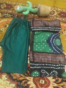 😋Green LegisAnd Chanderi Dupatta😍