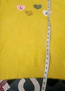 Yellow Heart Sweater