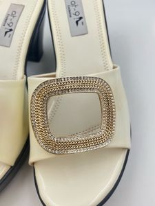 White Embellish Sandals