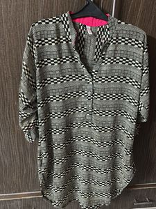Patterned Tunic Top