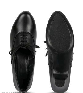 Classic Black Lace-Up Heels