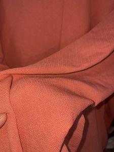 Velvet Purple Top And Pink Shrug Full Sleeve