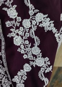 Purple Embroidered Kurthi 💜