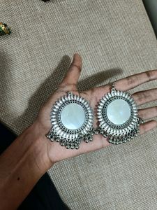 Oxidised Earring