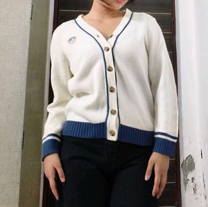 Retro Style Button-Down Cardigan