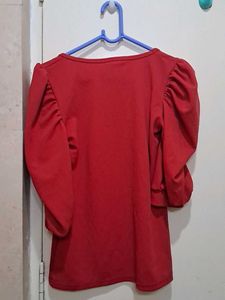 Puff Sleeves A-Line Top