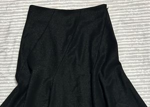 Elegant Black Flared Skirt