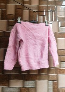 Cute Pink Knit Sweater