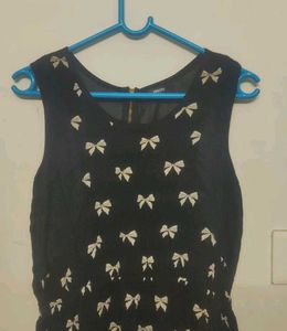Cute Black Bow Dress