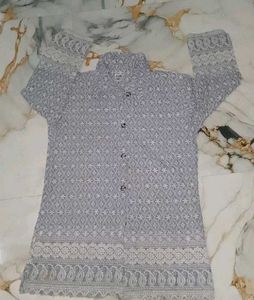 Girl Embroidered Kurti and trouser combo