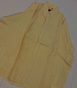 Striped Yellow Casual Shirt