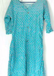 Stylish Blue Printed Kurta