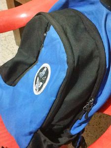 Blue And Black Backpack
