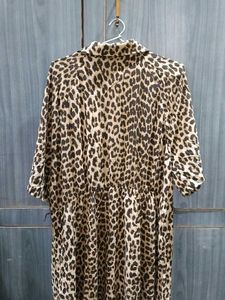H&amp;M Leopard Print Midi Shirt Dress