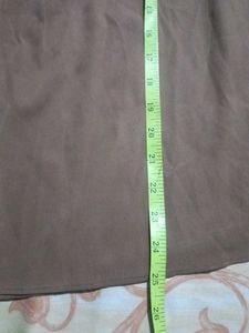 Brown V-Neck Blouse