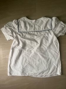 White Embroidery Top