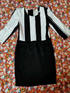 Chic Black & White Dress