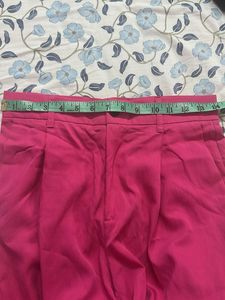 Zara Pink Wide Leg Trousers