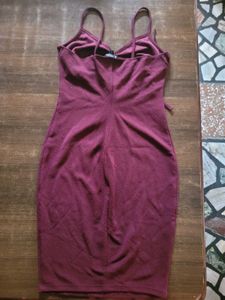 Veni Vidi Vici maroon bodycon dress