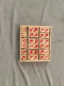 Wooden Alphabet and Numbers  blocks(improve kids motor skil)
