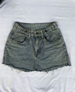 Denim Mini Skirt