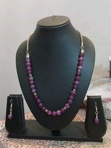 Beaded Necklace & Earring Set