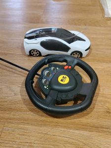 Moving Car With Steering Wheel