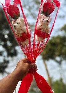 ❤GIFT YOUR LOVE ❤ CUTE TAADY WITH ROSE COMBO 8 PIPES