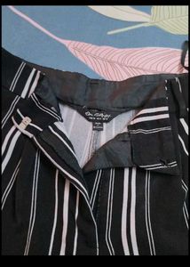 Striped Black Pants