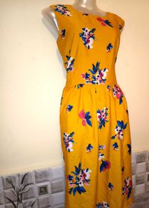 🎁Buy 2 Get 1 Free 🎁Size M/L Floral Yellow Dress