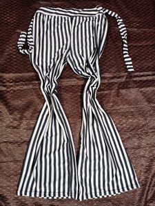 Striped Flare Leg Pants