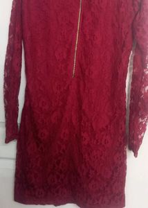 Maroon Bodycon Dress