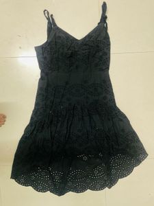 black beachwear dress