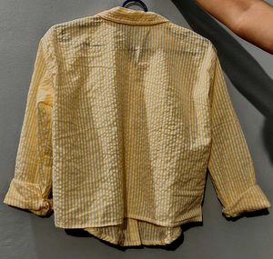 Yellow Striped Button-Up Shirt 💛