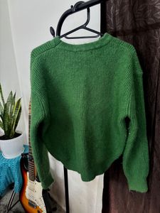 Green Knit Pullover