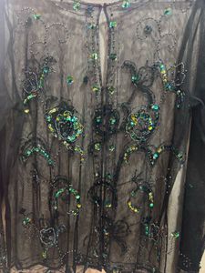 Black Embellished Sheer Jacket
