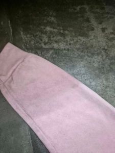 Pink Fur Cropped Hoodie