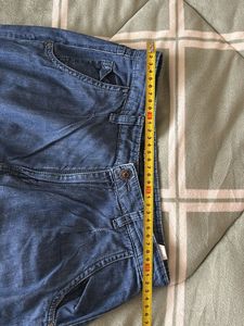 AJIO Blue Denim Pants