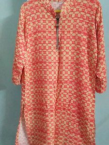 Elegant Printed Kurta For Baby Girl.