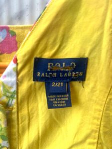 Ralph Lauren Floral Yellow Dress