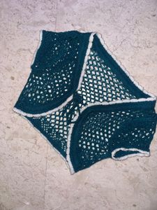 NEWME - Teal Crochet Bolero Cardigan 💚🌴🥑🐢🥝🧤