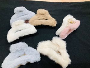 Fluffy Hair Claw Clip Set