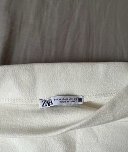 Zara White Off Shoulder Dress