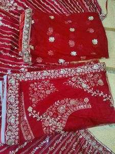 Red Embroidered Lehenga Choli