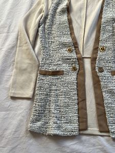 Elegant Tweed Style Jacket