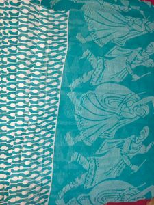 A Sea Green Colour Sarees