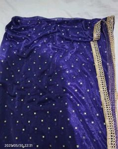 Blue Harem Pants and Dupatta